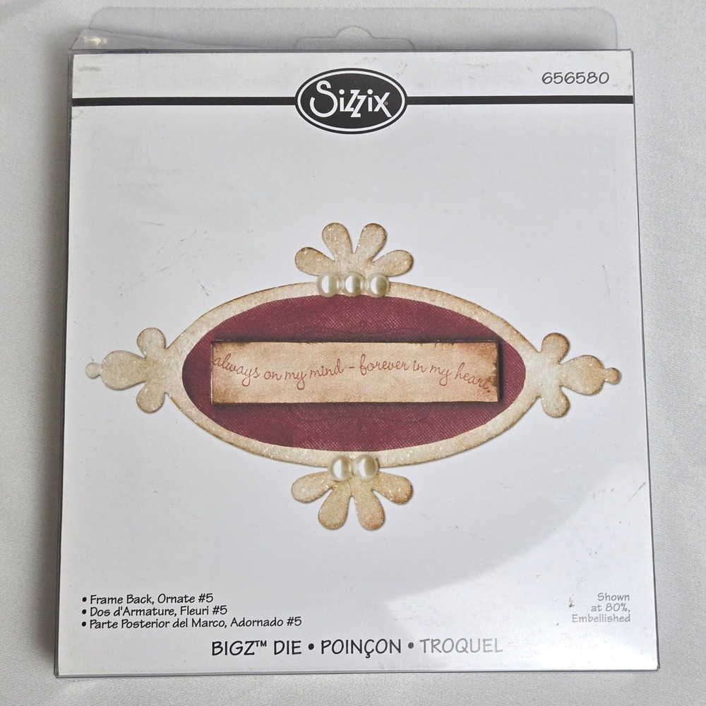 Sizzix Bigz Die Frame Back Ornate #5‎ 656580
